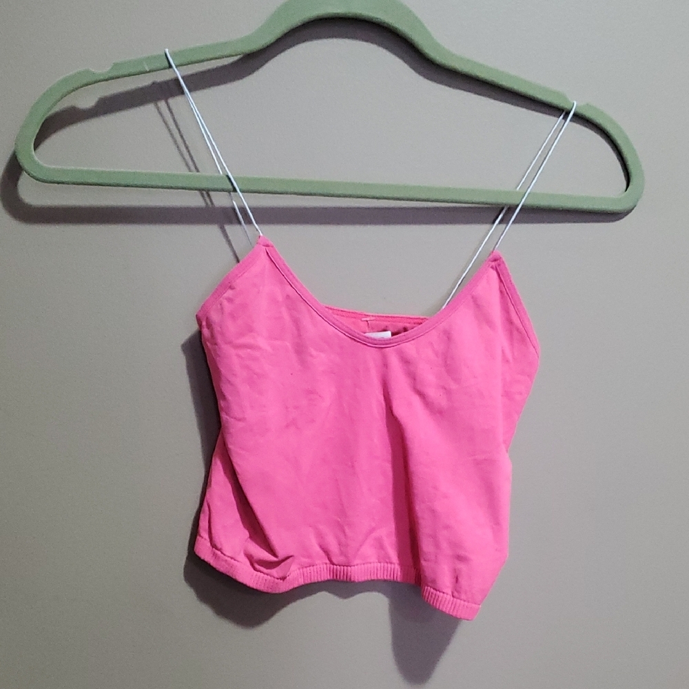 Free People Pink Spaghetti Strap Top Size Small